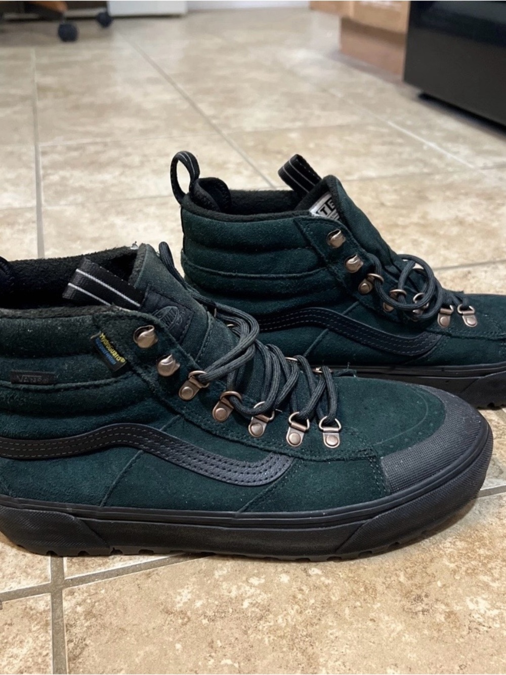 Vans MTE-2 Sk8-Hi Emerald Green Suede High-Top Sneakers Men’s Size 9.5 - Picture 5 of 8